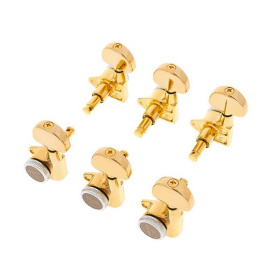 Gotoh SG301-20 MG-T Sada Uzamykateľných Ladiacich Mechanik pre Gitaru 3R+3L Zlatá